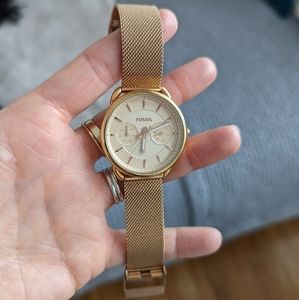 Fossil watch rose gold